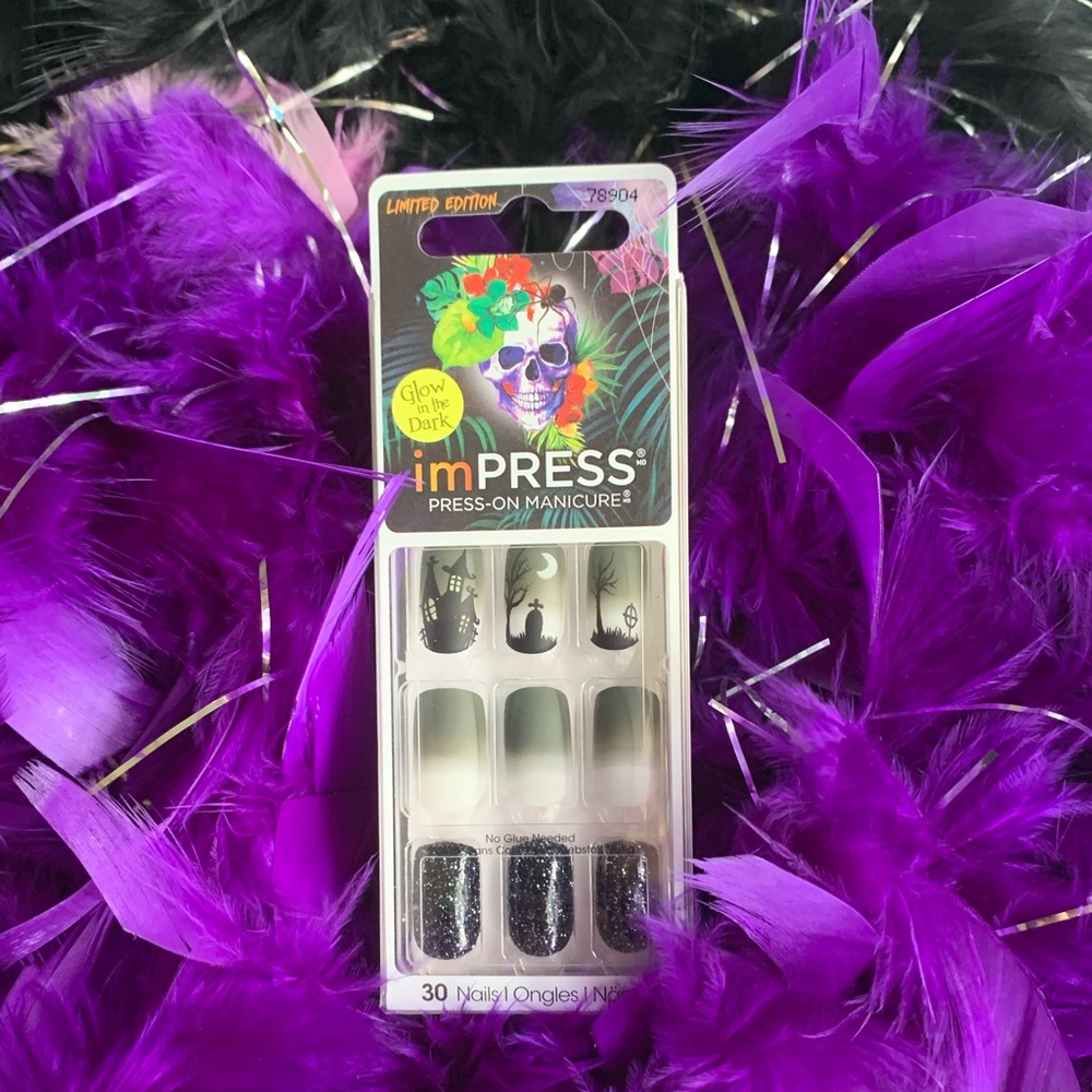NIB 4/$20 Impress Halloween Press-On Nails